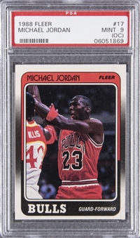 1988-89 Fleer #17 Michael Jordan - PSA MINT 9 (OC)